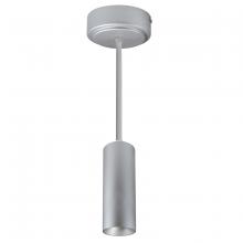 Nora NYLM-2STCDXSSLE4A/84 - 2" iLENE 84" Stem Mount Mini Cylinder, 725lm, 15W, Comfort Dim, Silver, 120V Triac/ELV/0-10V