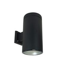 Nora NYLS3-6W1L440FP01HBB - 6" Sapphire III Wall Mount Black Cylinder, Haze Reflector/Black Flange, 120V; Phase Dimming,
