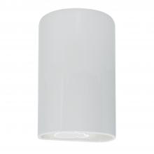 Justice Design Group CER-5260W-WTWT-LED1-1000 - Large ADA LED Cylinder - Closed Top (Outdoor)