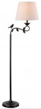 Canarm IFL1177A60ORB - Havran 1 Light Floor Lamp with Oil Rubbed Bronze Finish and Cream Shade